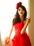 Jill weitingpeng's wedding dress red beauty photo set(2)